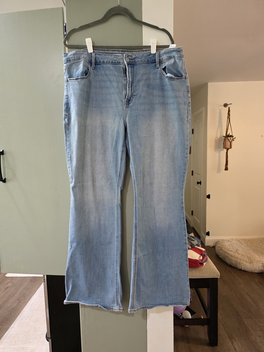 Old Navy Light Blue Flare Jeans